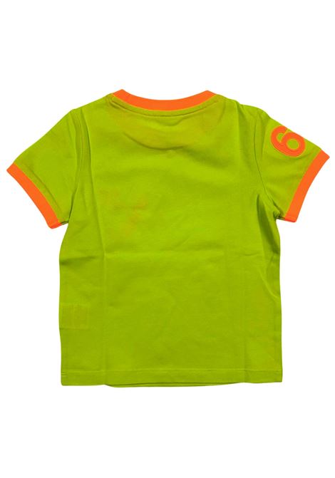 T-shirt bambino verde fluo in cotone SUN68 | T34325/SUVERDE FLUO